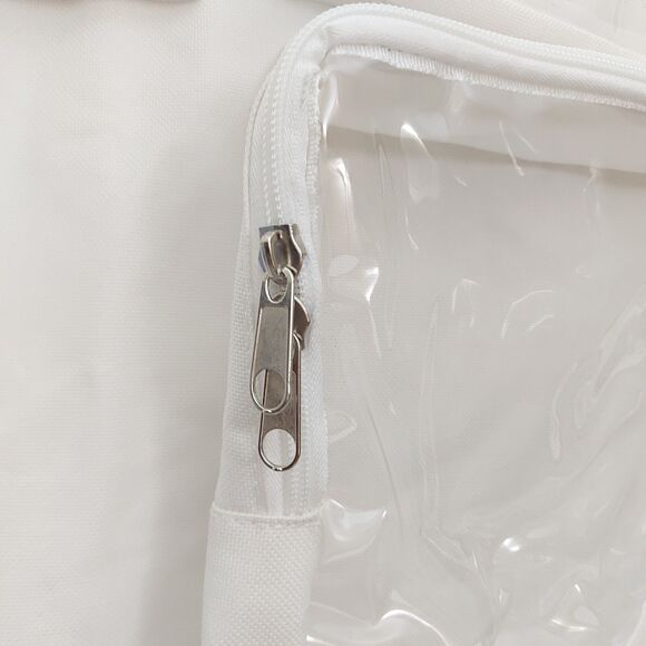 Double Sided Hanging Closet Organizer Storage Bag White 22in x 47in - Picture 9 of 9